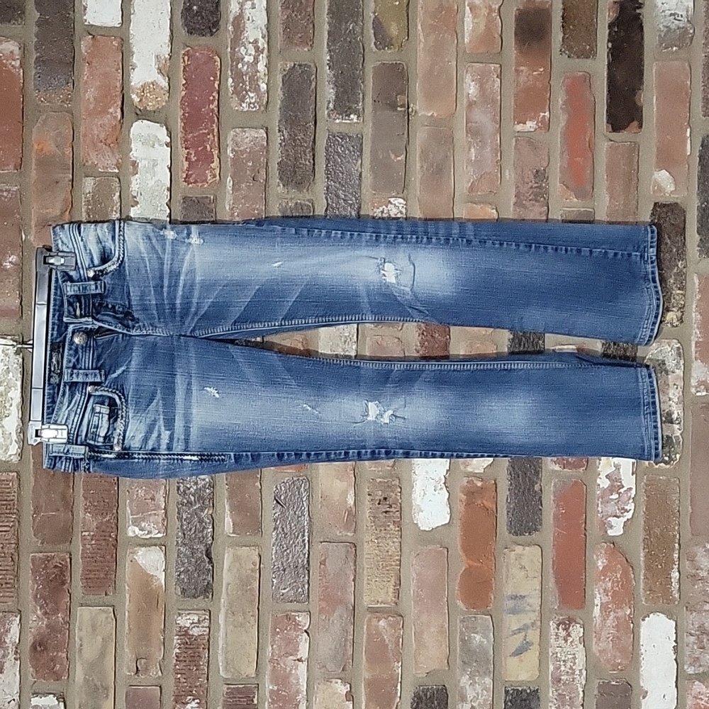 Silver Aiko Flare Jeans